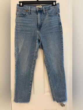 Madewell The Perfect Vintage Jean, Light Blue High-Rise Straight Jeans